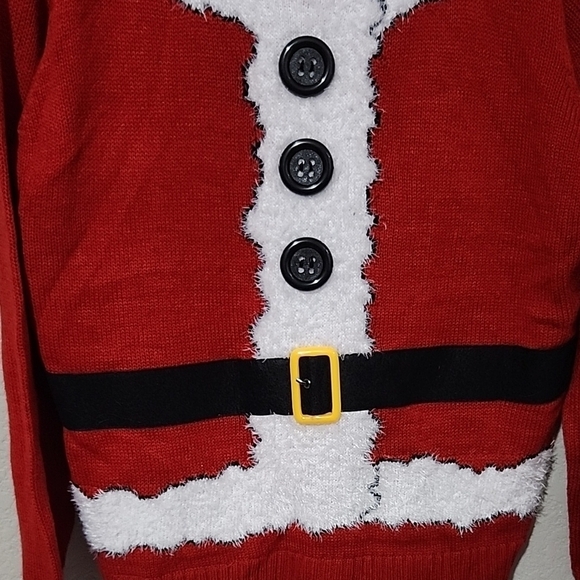 Santa Christmas Sweater Small Red White - Picture 4 of 8